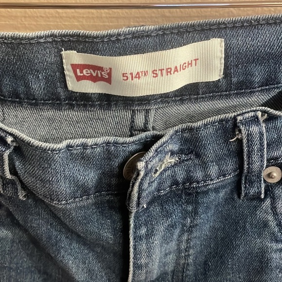 LEVIS 514 Big Boys straight leg denim jeans with stretch size 14 reg 27W 27L - Picture 4 of 9